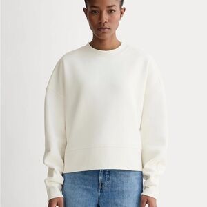 Everlane Women's Cream Crew Neck Sweater